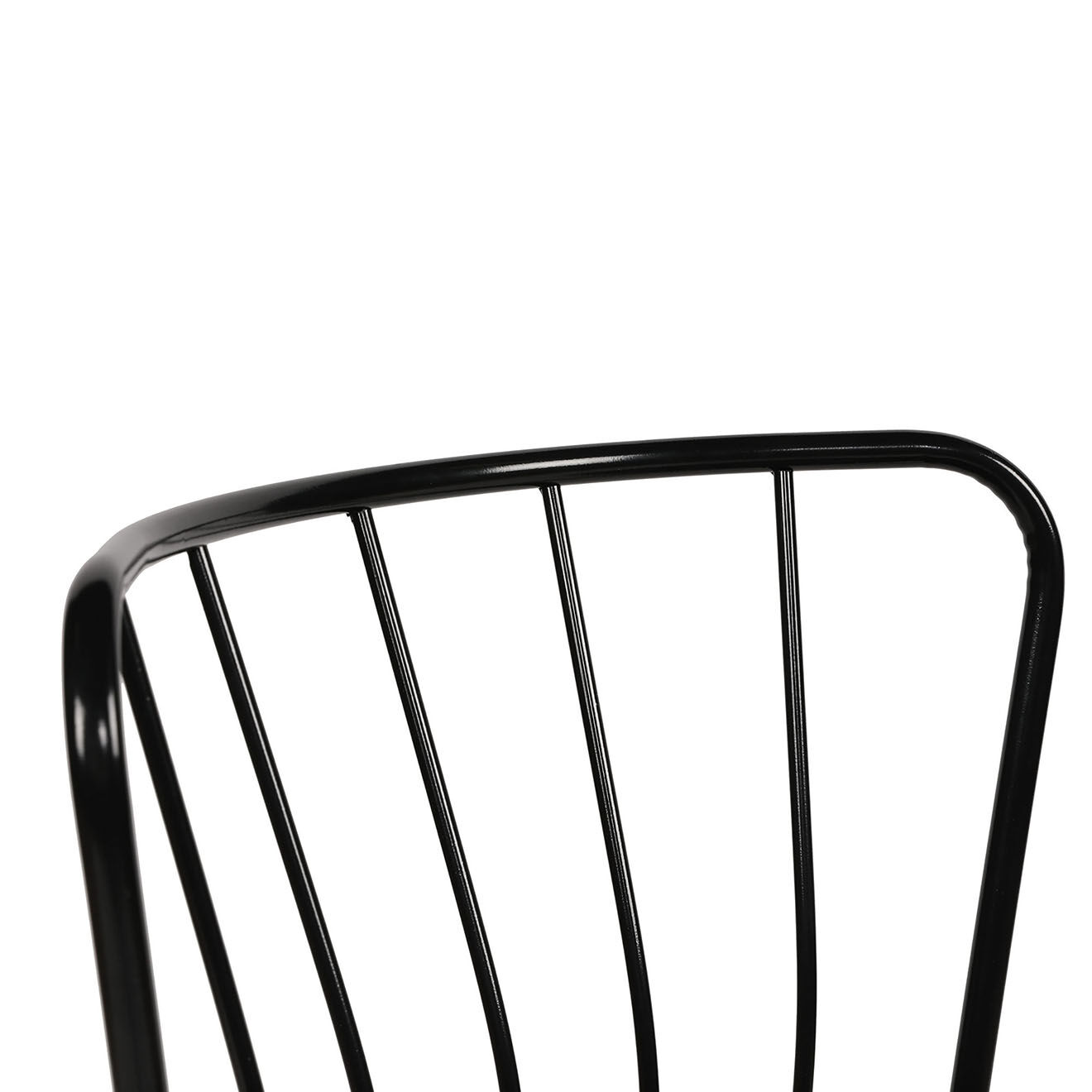 Homitis 4 Chaises Yildiz noires - 43x82x42 cm
