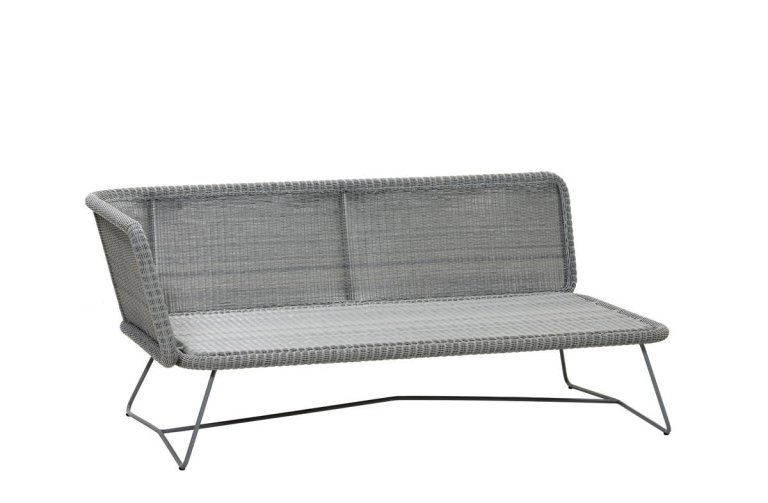Cane-Line Horizon 2-zits loungebank module rechts grijs