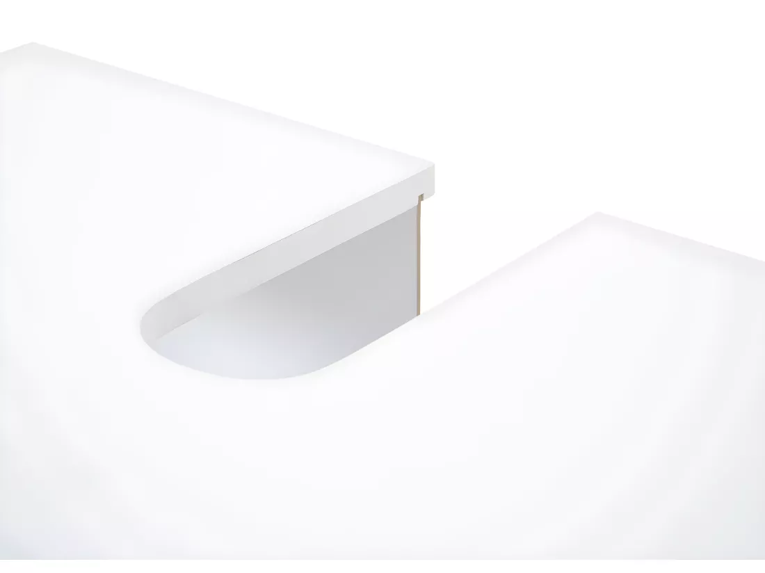 Meuble sous-lavabo MCW-B63, blanc