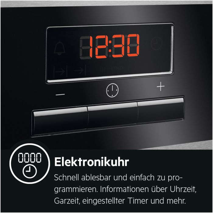 AEG Stand-Elektroherd mit Glaskeramik-Kochfeld CCB54482BW Weiß