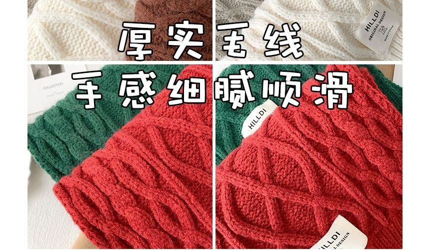 Amandier - Gebreide kabelsjaal met appliqué