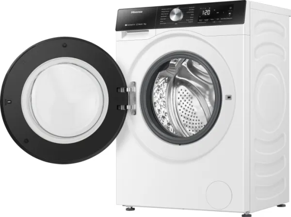Hisense WF3S8043BW3, Front-læsning, 8 kg, B, 72 dB, 1400 rpm, A