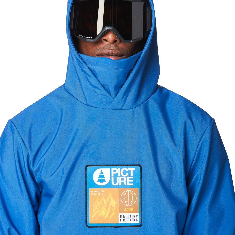 Picture Parker Softshellhoodie Herren deep ultramarine