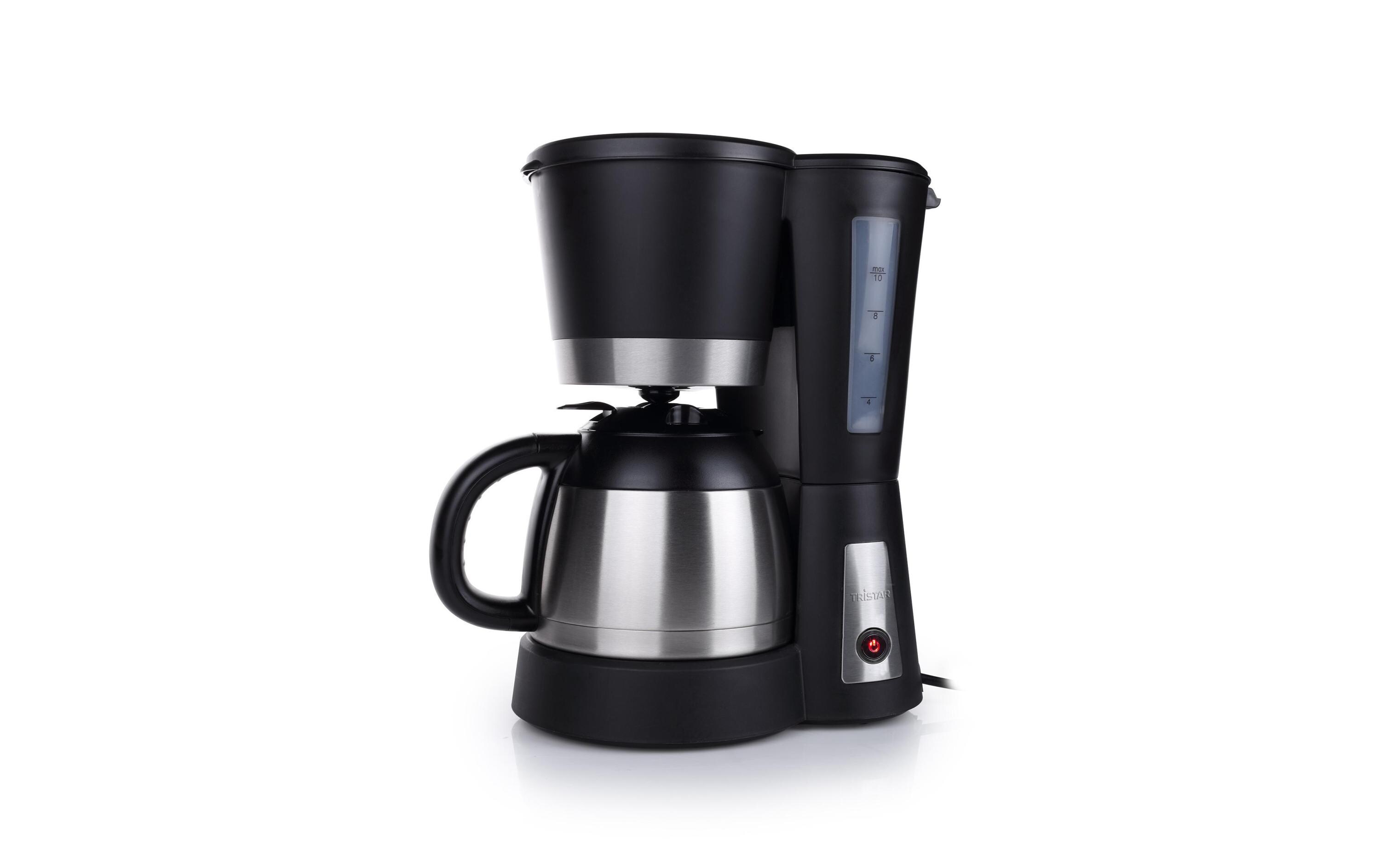 Filterkaffeemaschine CM-1234 Schwarz/SilberFür bis zu 10 Tassen frisch gebrühten Kaffee