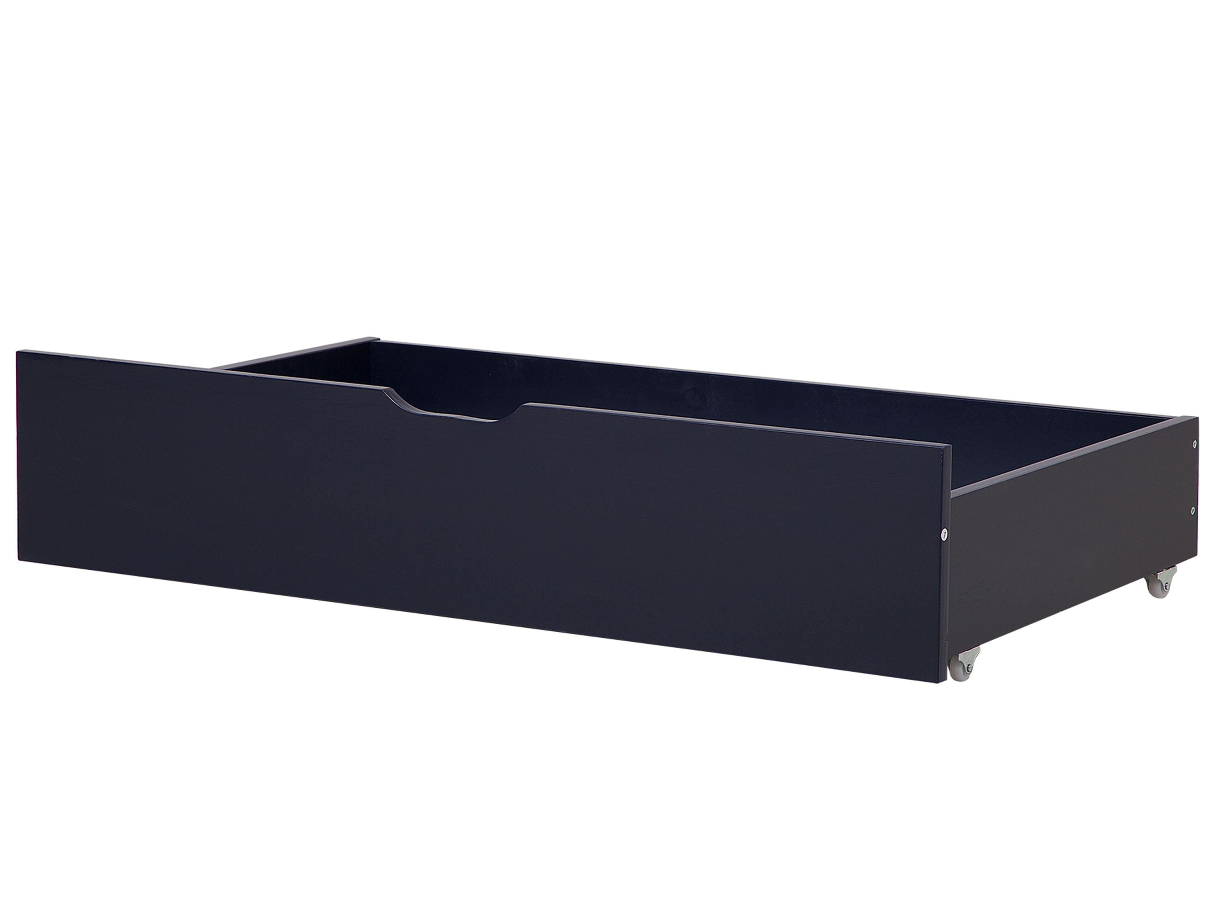 Set van 2 bed opberglades Dennenhout RUMILLY Marineblauw