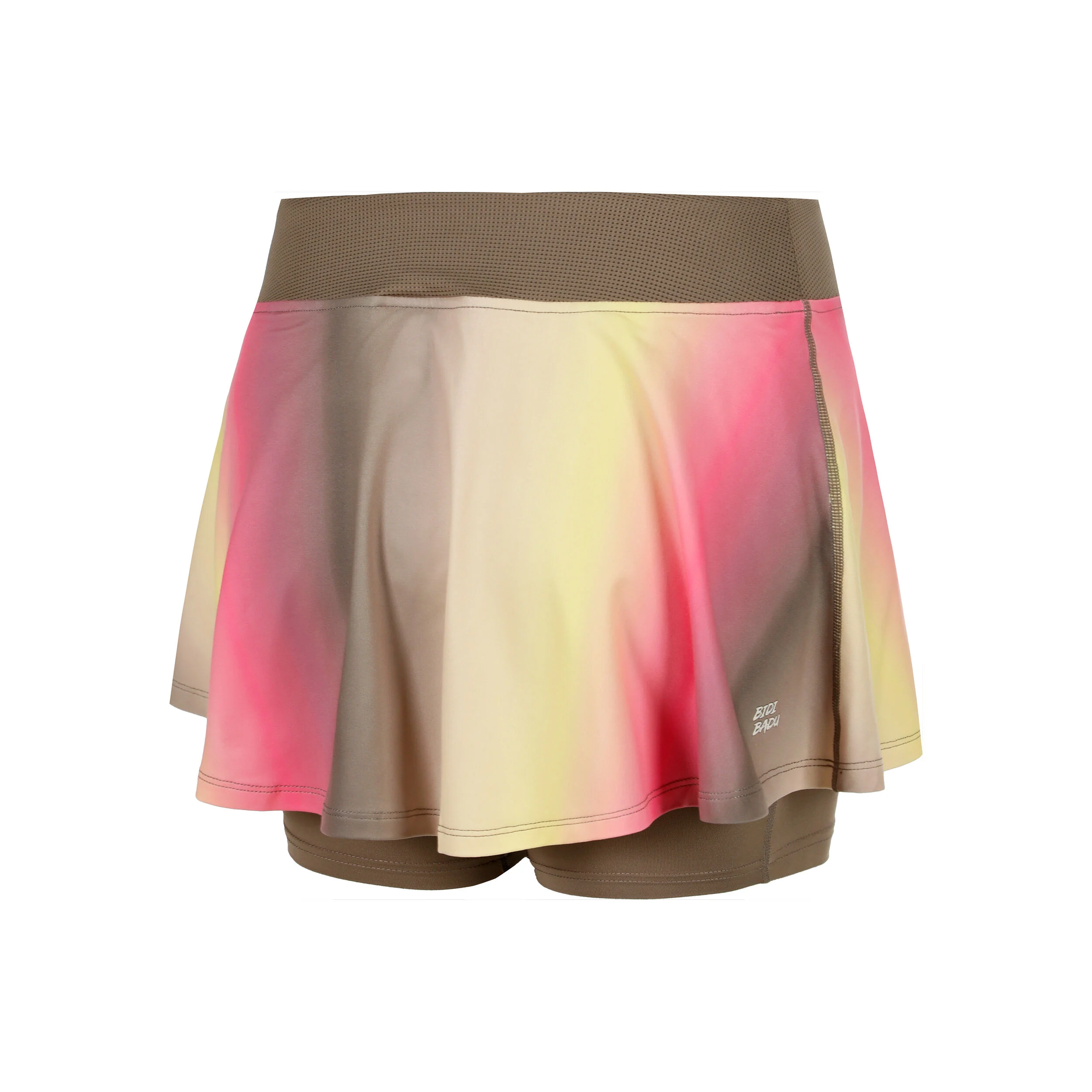 BIDI BADU Spectrum Printed Wavy Jupe Femmes - Marron , Jaune
