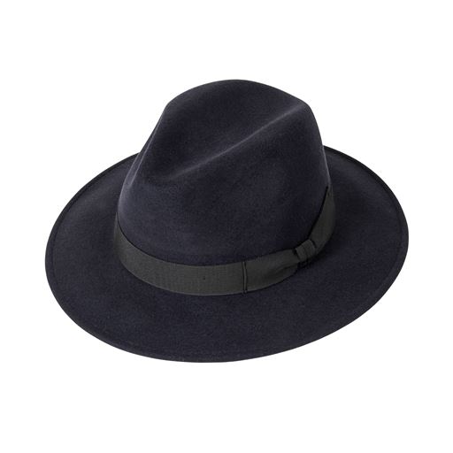 MJM Blue Line Brazil Wool/Cashmere Hat, Navy, 62
