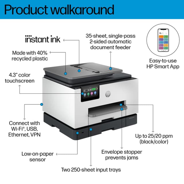 HP OfficeJet Pro 9135e AIO Inkjet printer