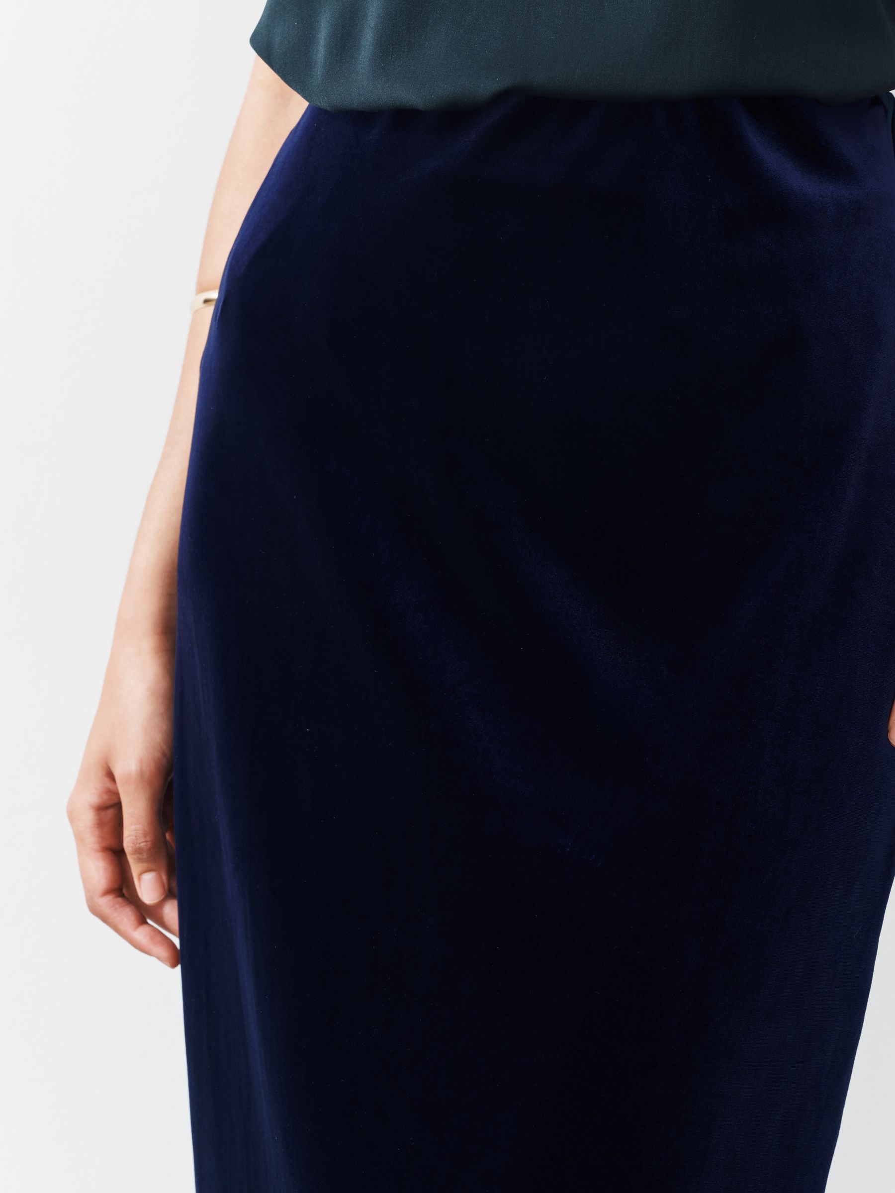 Donkerblauw - Fluwelen rok