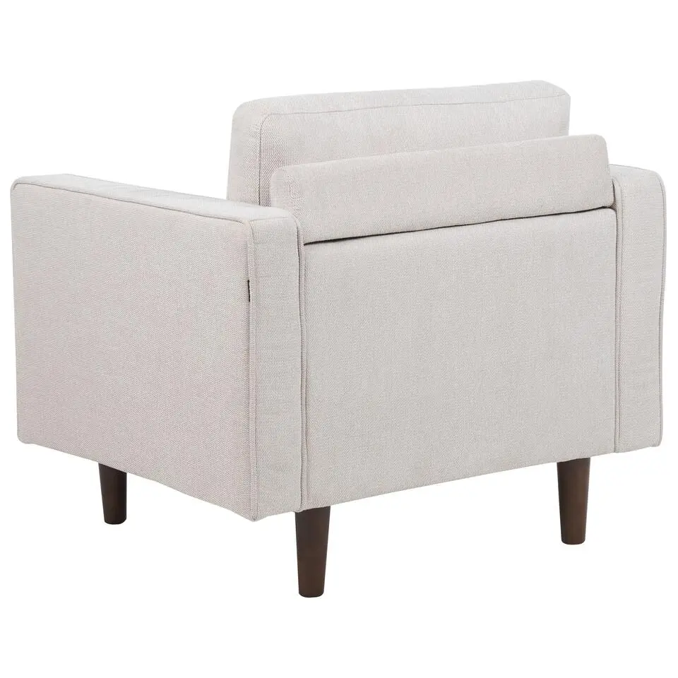 NURMO - Fauteuil - Beige - Polyester