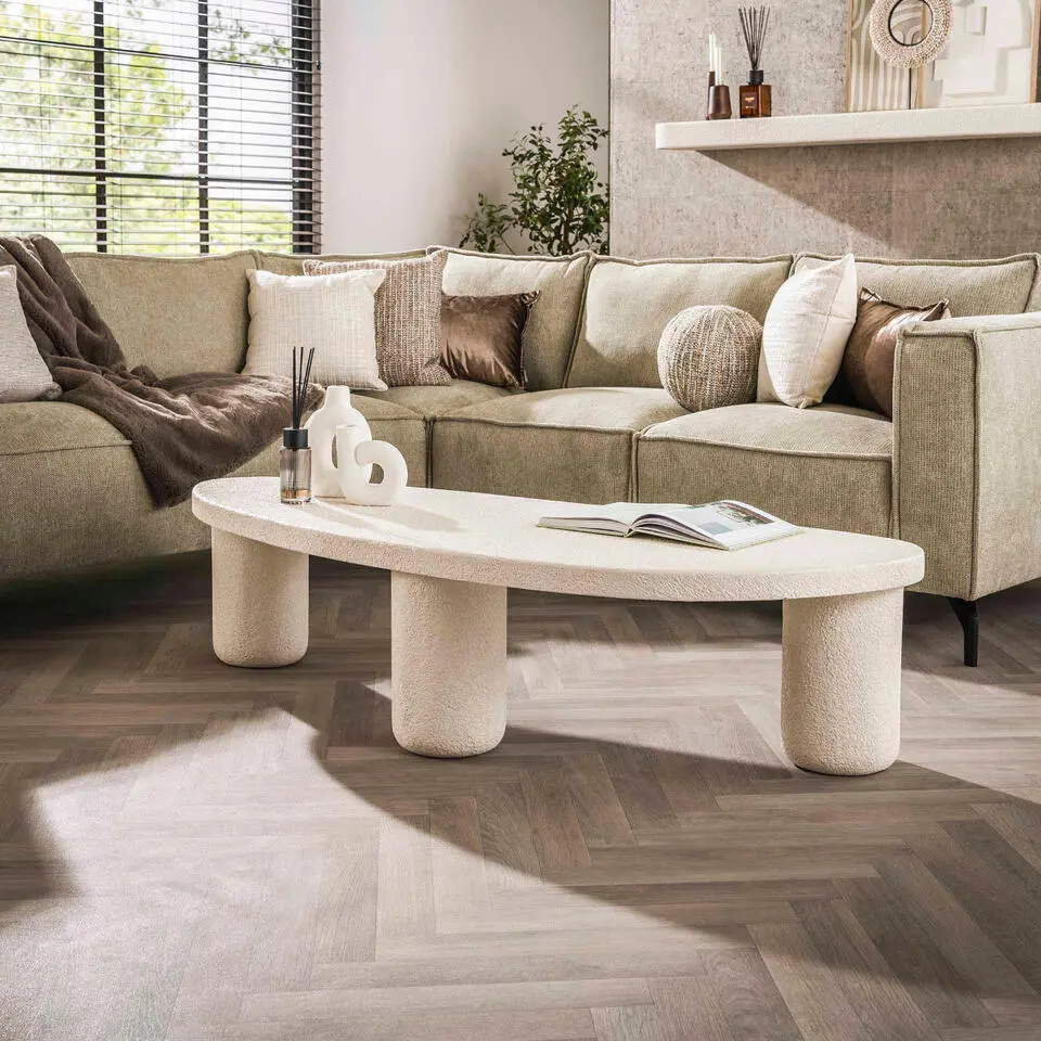 Fraaai - Vero organische salontafel - 157 cm - marmer - wit