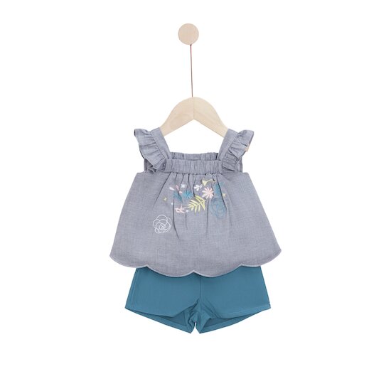 Miss Mimosa Ensemble Tunique + short   Gris Arctic        de               Marèse