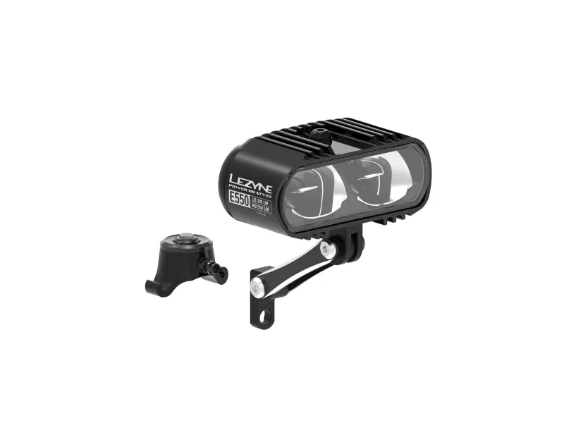 Lezyne HB StVZO E550, Forlys, Sort, Aluminium, LED, Hvid, 550 lm