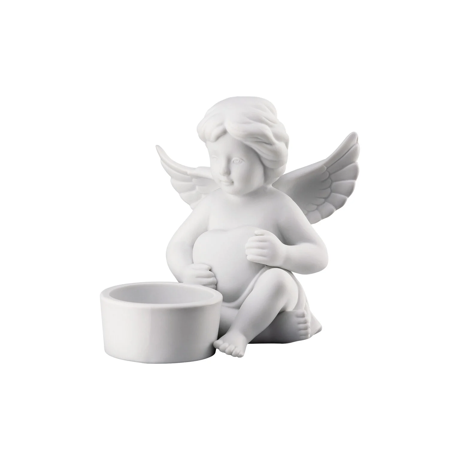 Angels Weiss matt Engel mit Herz