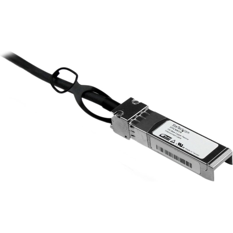 StarTech.com Câble réseau passif SFP+ 10 GbE à connexion directe twinax en cuivre de 1 m compatible Cisco SFP-H10GB-CU1M