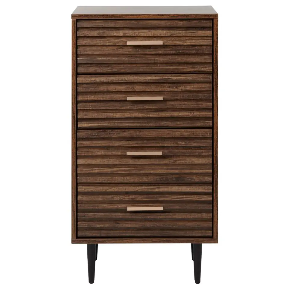 KEITH - Ladekast - Donkerhout - MDF