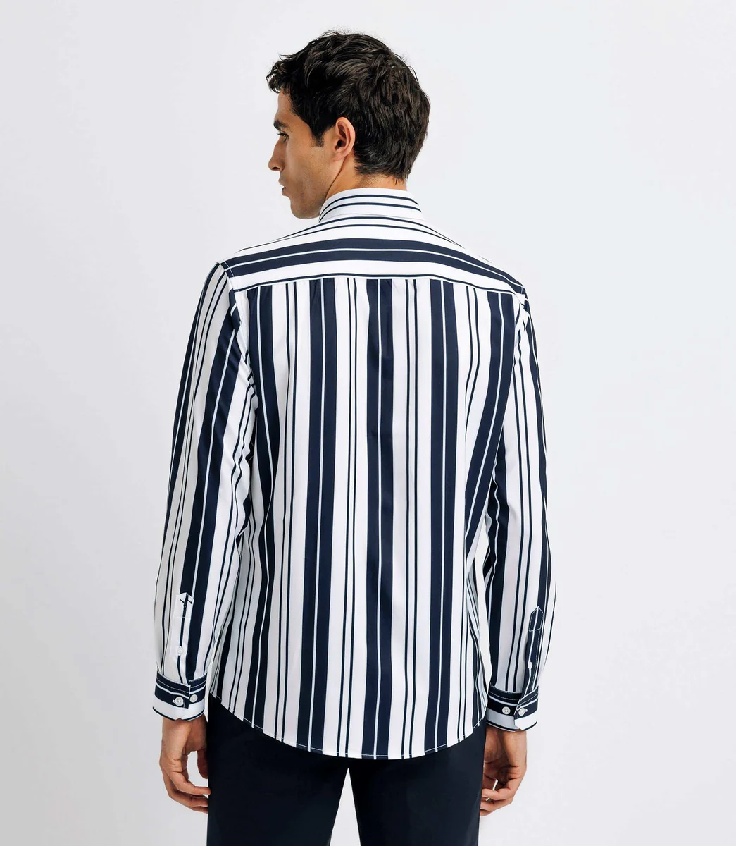Chemise casual rayée marine