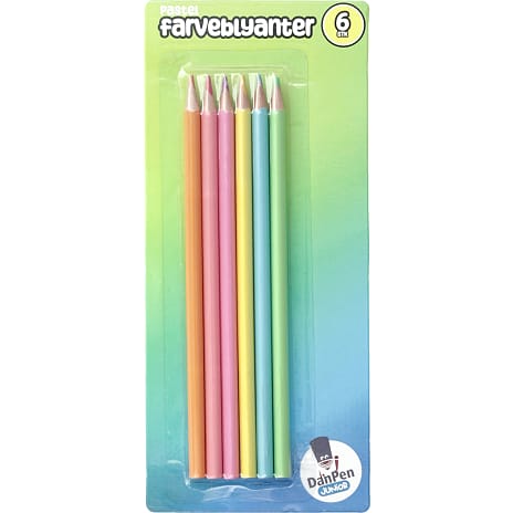 Danpen farveblyanter 6-pak