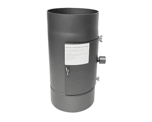 Fijnstoffilter FIREFIX schoorsteenFILTER, rookgasafvoer met inspectieluik ø 150 mm, 30 cm lang, donkergrijs