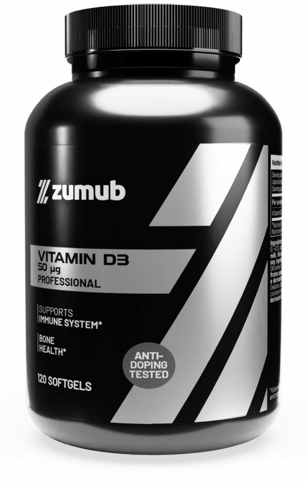 Zumub Vitamina D-3 50µg Profissional 120 cápsulas moles