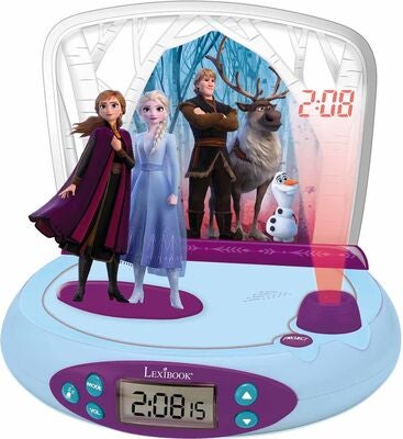 Disney Frozen 2 Klokke med Projektor & Lyd