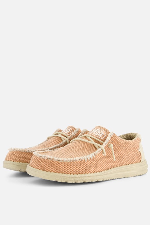 HEYDUDE Wally Braided Instappers rood Canvas