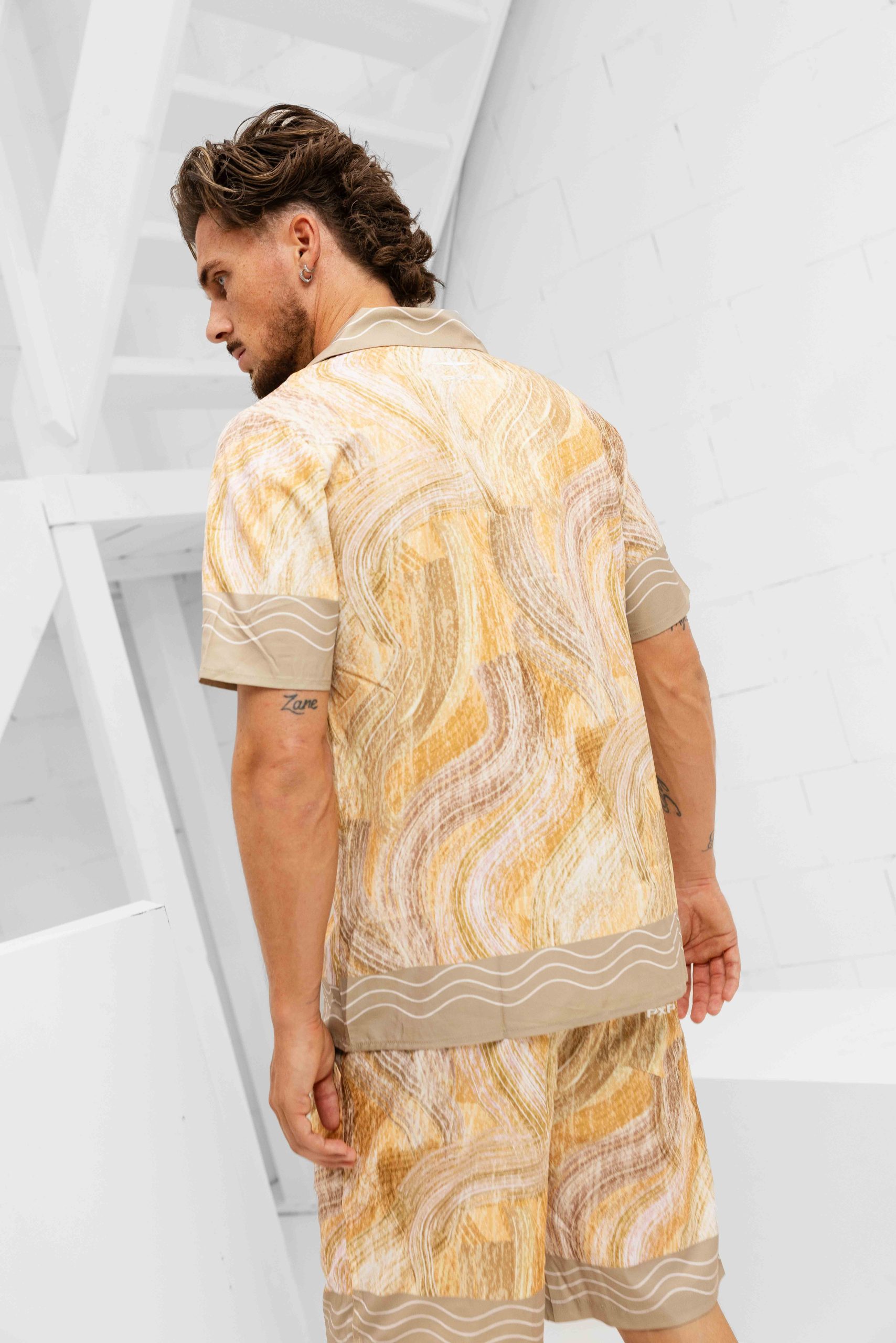 Project X Paris Chemise Fluide Zomerset Heren Beige