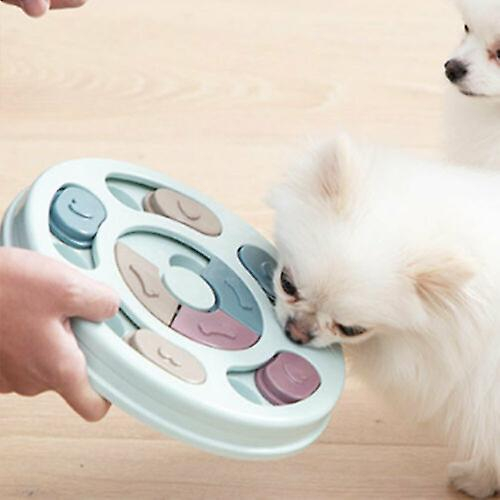 Haustier Futter Puzzle Spielzeug Leckerli Spender für Hunde / Katzen - Blau