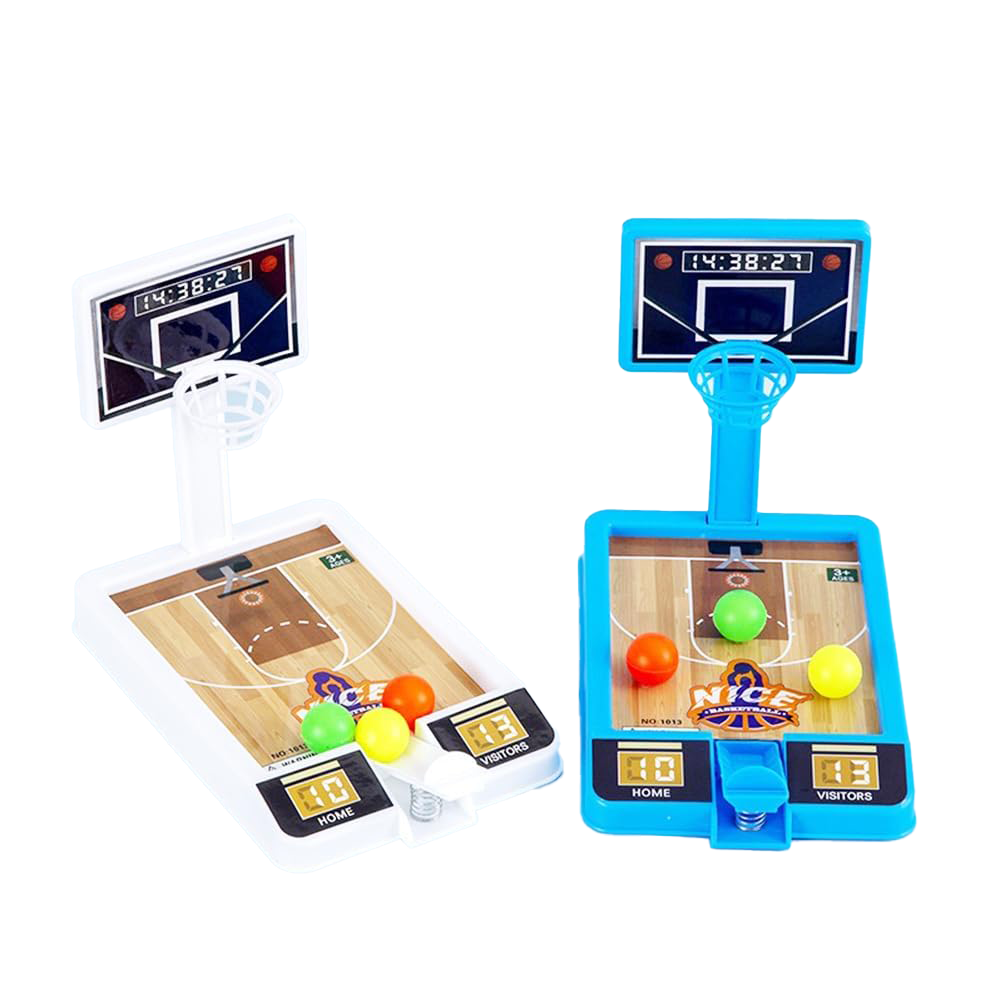 (185x155mm) Mini Basketball Kinder Spielzeug Ball Schleuder Tischspiel Gesellschaftsspiel - Assortiert