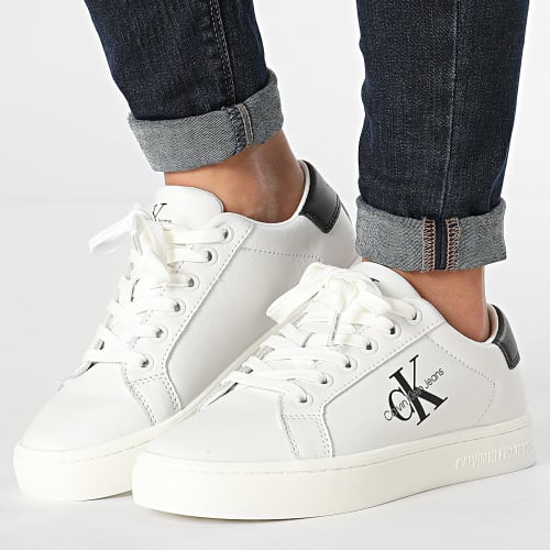 Baskets Femme Classic Cupsole Lace Up 1269 Bright White Black