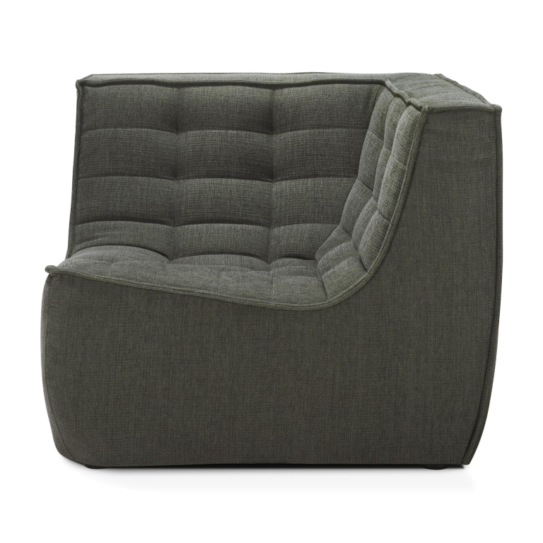 Ethnicraft N701 bank hoekelement Eco fabric Graphite