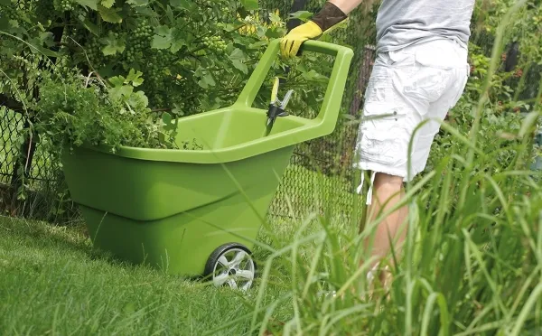 Prosperplast Load&go III, Manual wheelbarrow, 2 hjul, Solidt hjul, Plast, Sort, 95 L
