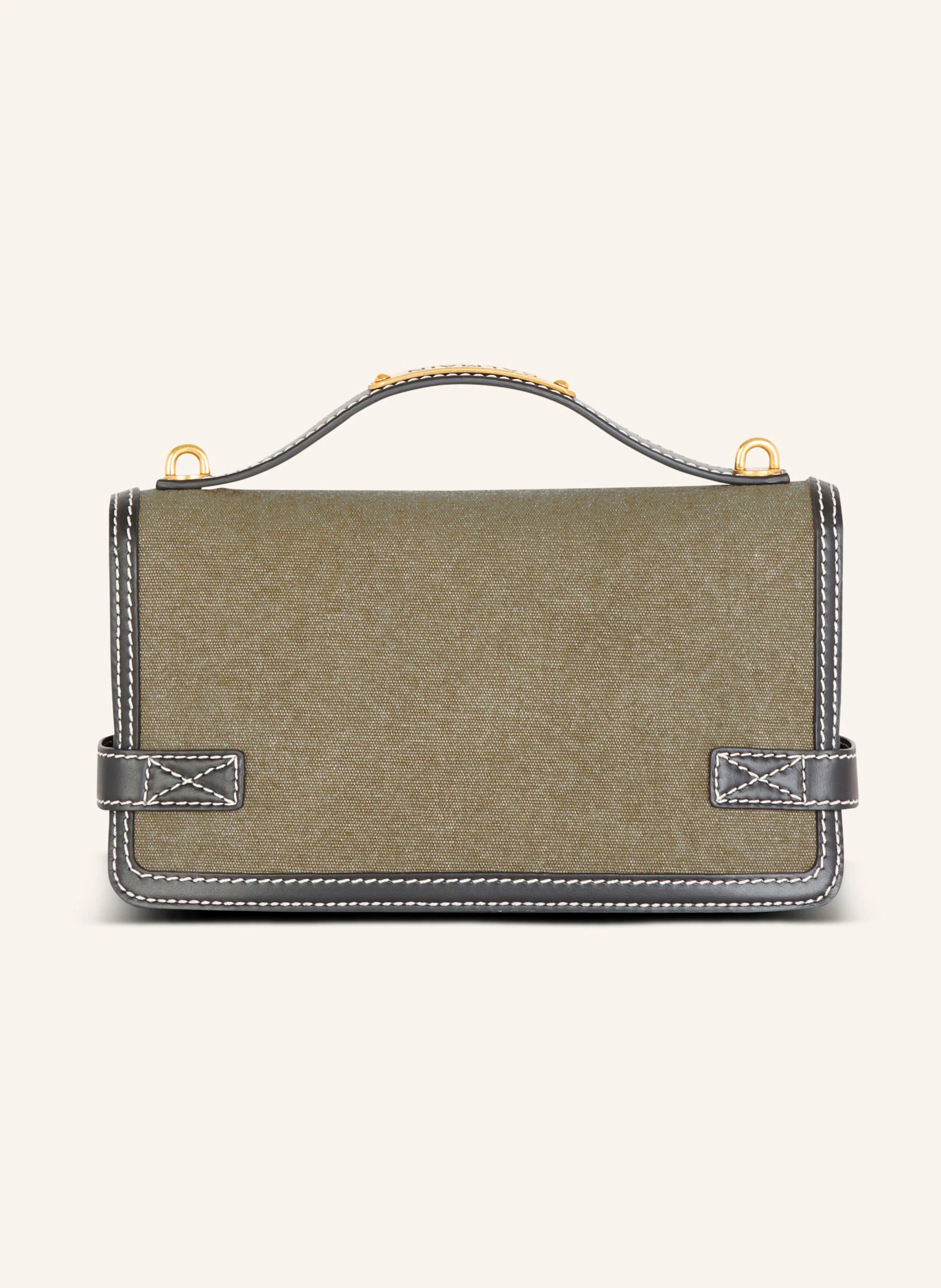 BALMAIN Tasche B-Buzz Shoulder 24 aus Leder und Canvas