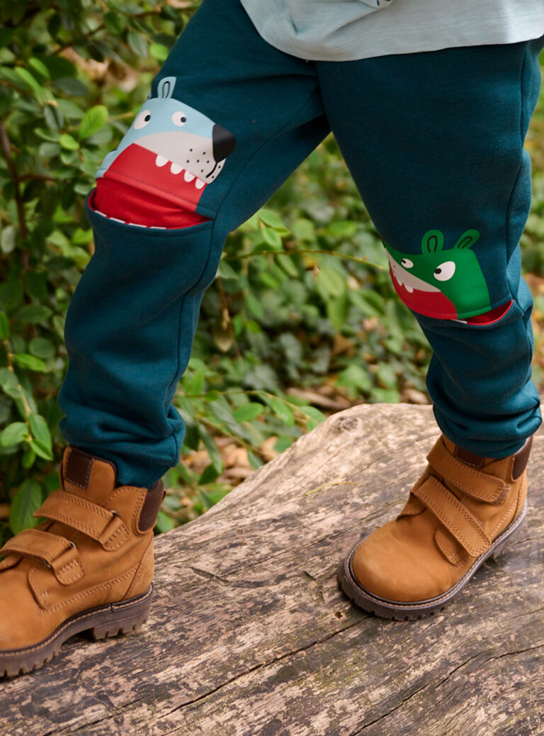 Jogging bleu pétrole à motifs ours pour garçon