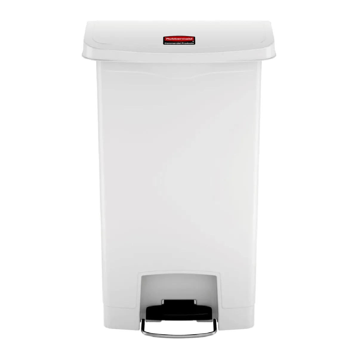 Rubbermaid Slim Jim Poubelle à pédale - 50 L - Blanc