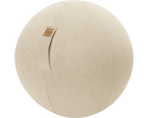 Opblaasbare oefenbal, vilt, beige, Ø 65 cm