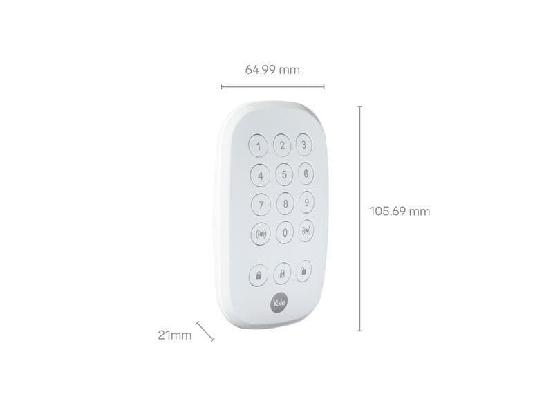 Yale Bedienteil AC-KP Tastatur zur Alarm-kontrolle