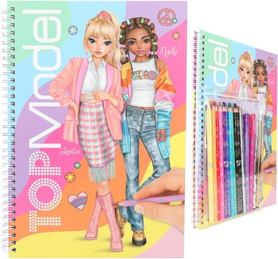 TOPModel Designbok med Fargeblyanter