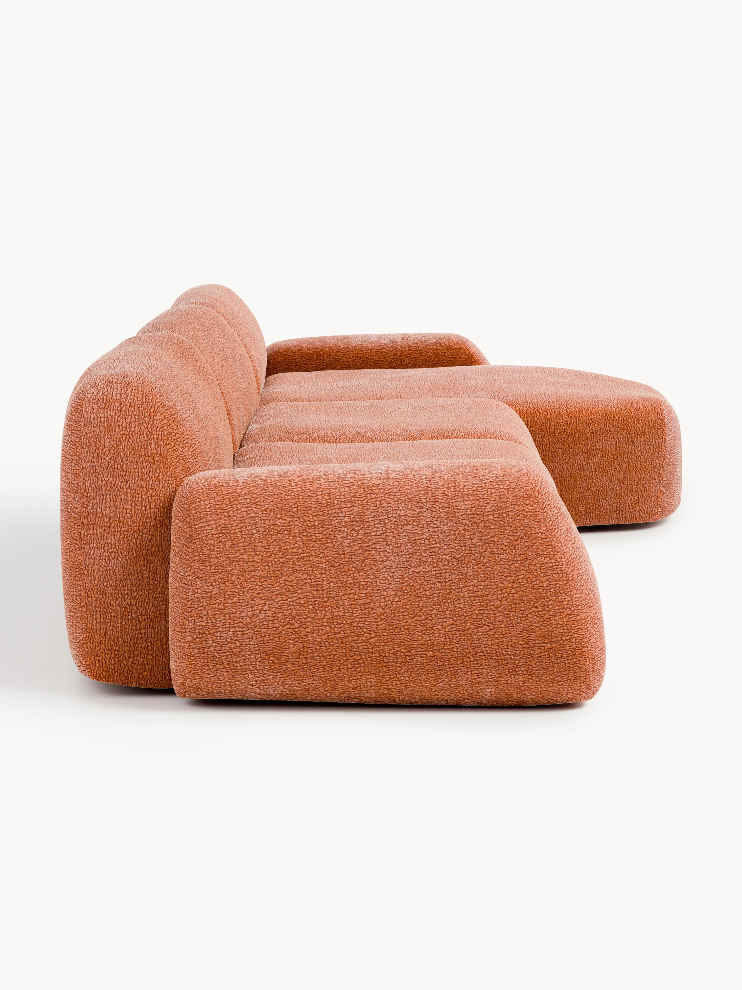 Modulaire teddy-hoekbank Wolke (4-zits)