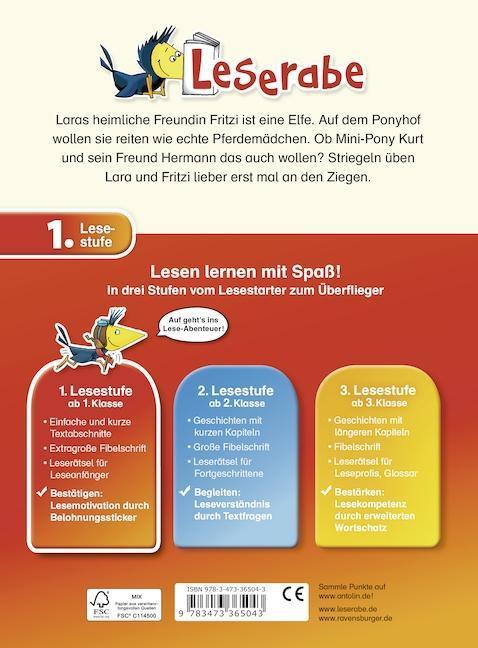 Lara und die freche Elfe auf dem Ponyhof - Leserabe 1. Klasse - Erstlesebuch für Kinder ab 6 Jahren