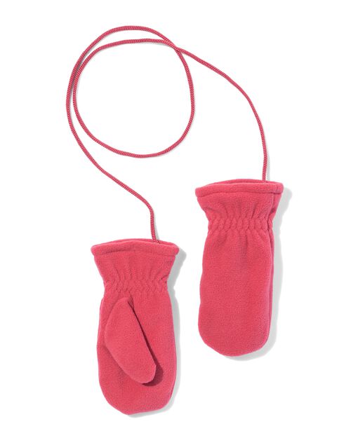 moufles polaire spécial écran tactile enfant rose