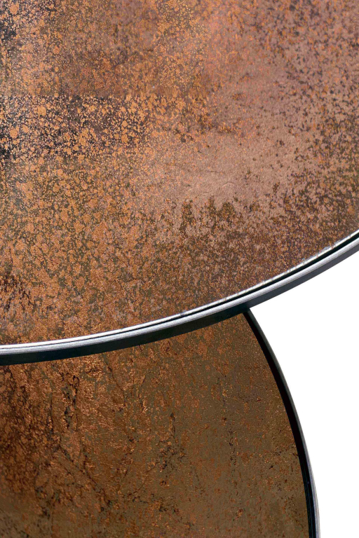 Ethnicraft Nesting round salontafel set van 2 Bronze