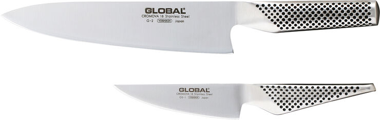 Global G-201 Knivsæt GS-1 og G-2 Grå