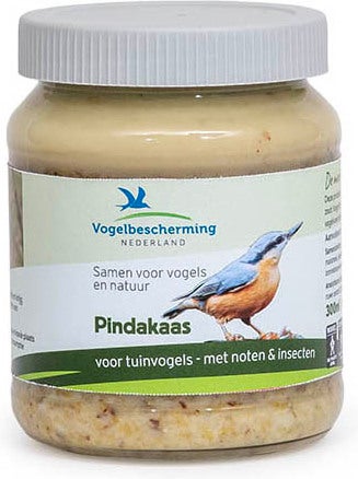 Vogelbescherming Nederland vogelpindakaas met noten en insecten 330 g