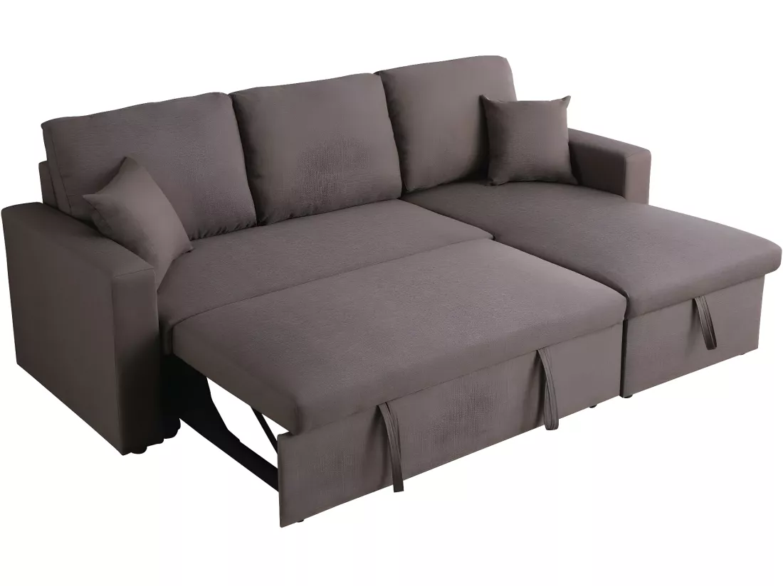 Canapé d'angle convertible/ réversible avec coffre 