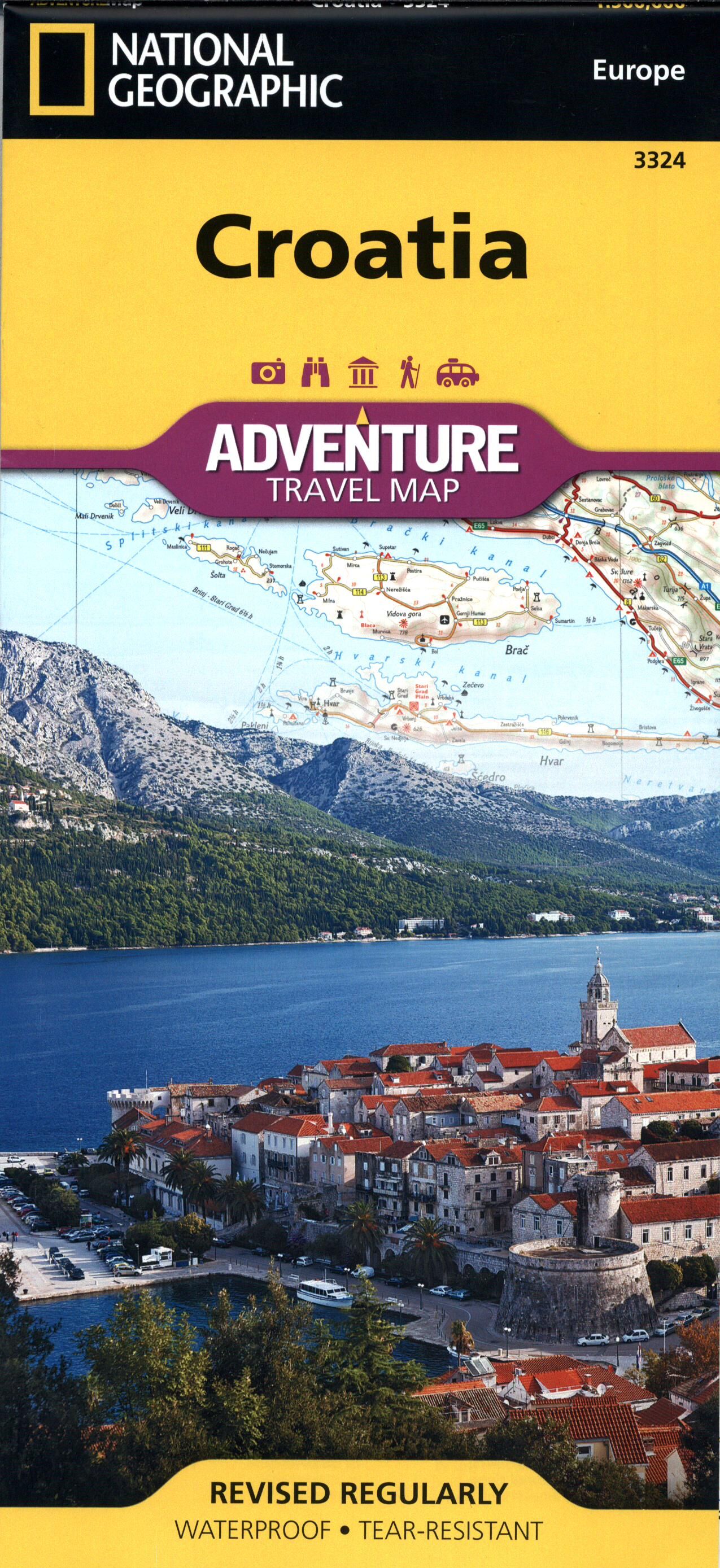 NATIONAL GEOGRAPHIC - 3324 CROATIA ECHELLE 1 500 000