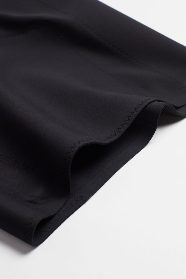Shorts de microfibra crua
