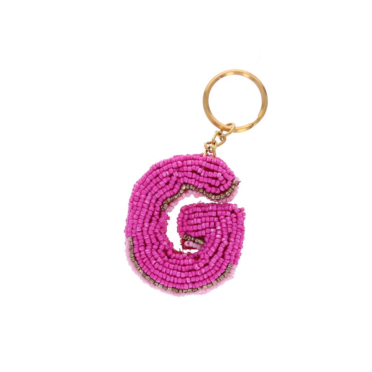 Porte-clés en perles initiale - Lettre de A à Z