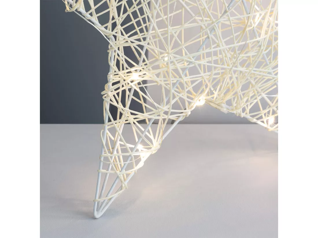 Étoile Lumineuse LED Irawo 42x42 cm Blanc Chaud 3000K