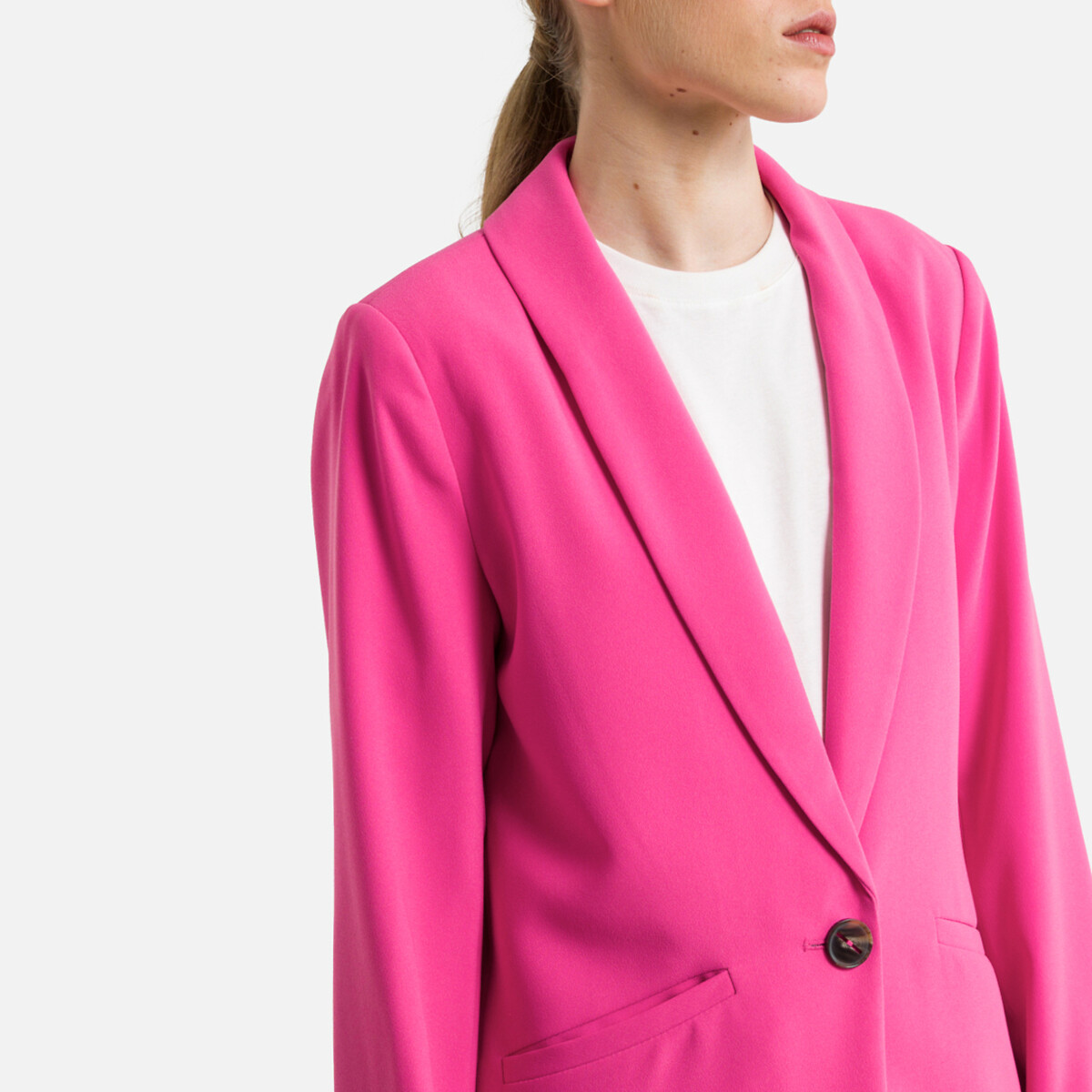 SOMENTE<br>Blazer longo e reto